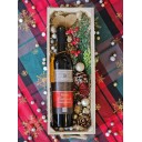 Cretan Treasure Xmas Gift – Wooden tray featuring red wine blend of Merlot and Cabernet Sauvignon.